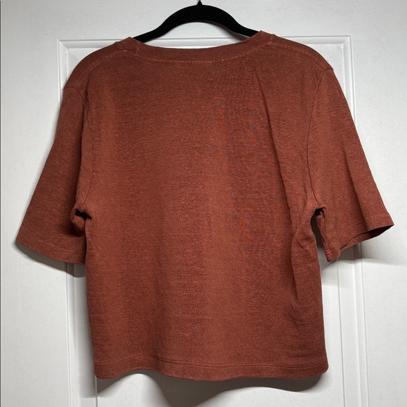Jungmaven Silverlake Cropped Tee in Terra Cotta - Picture 6 of 6